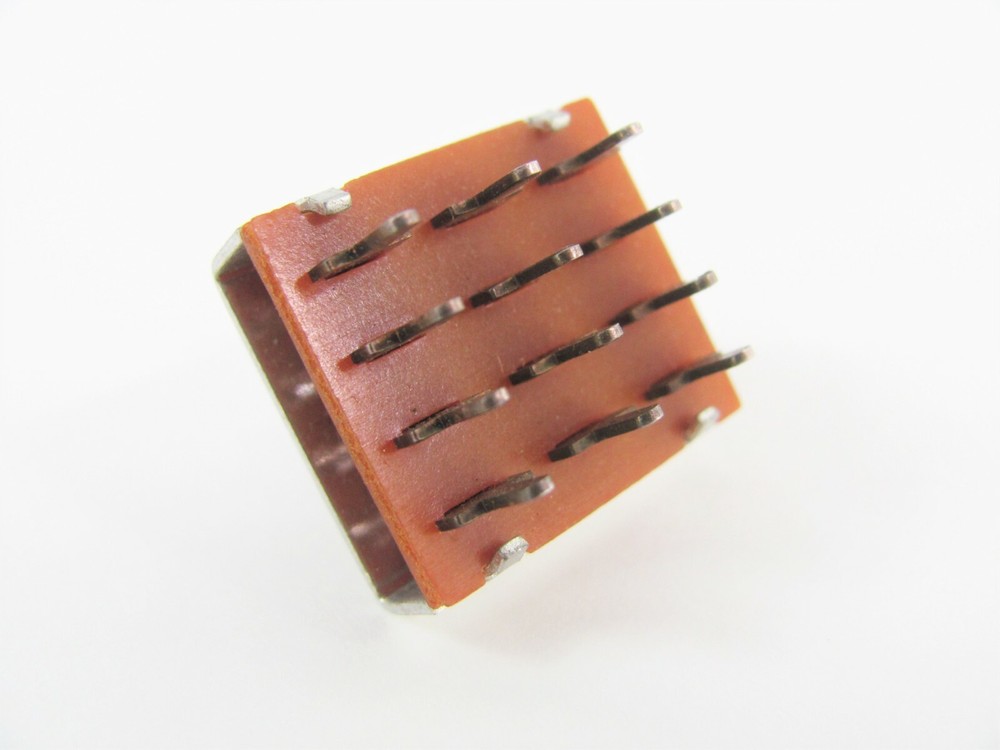On On - 4PDT PC Mount Slide Switch - Locking - 3A 125V - Switchcraft 11L-1007