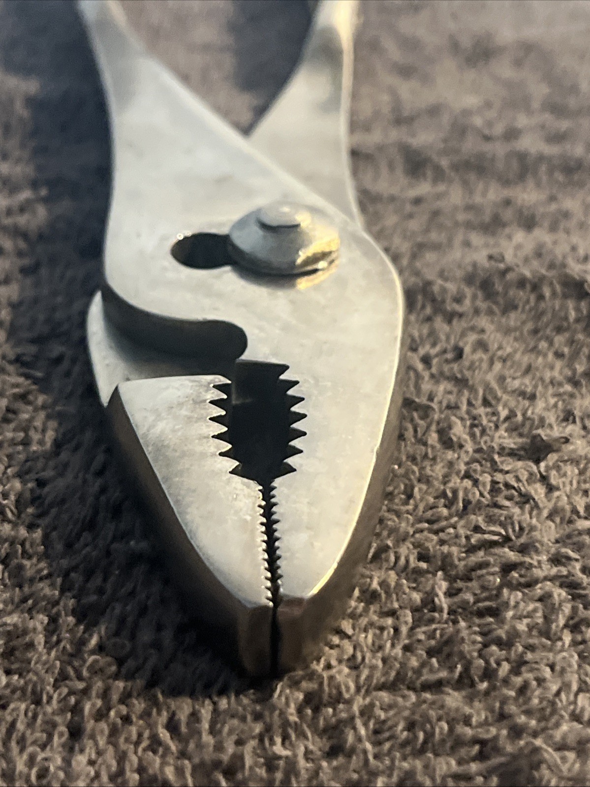 Vtg Snap On Tools No 47 Vacuum Grip Pliers Slip Joint Wire Cutter 1951 Date Code