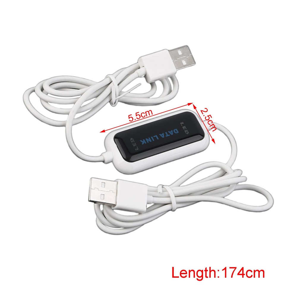 High Speed LED Direct Cable Data File Transfer Copy Between 2 Computers