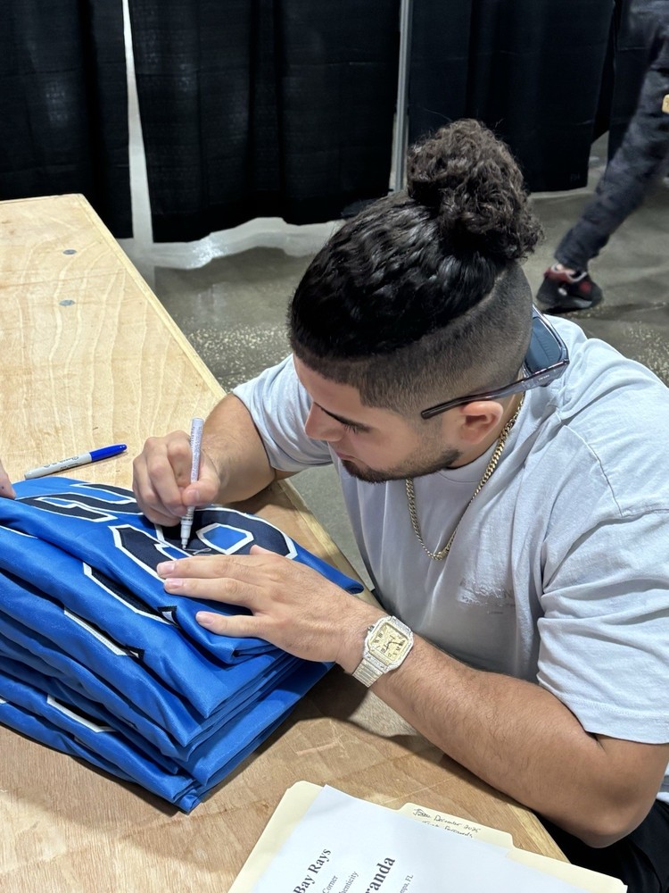 Rays Jonathan Aranda signed Jersey JSA Authentic