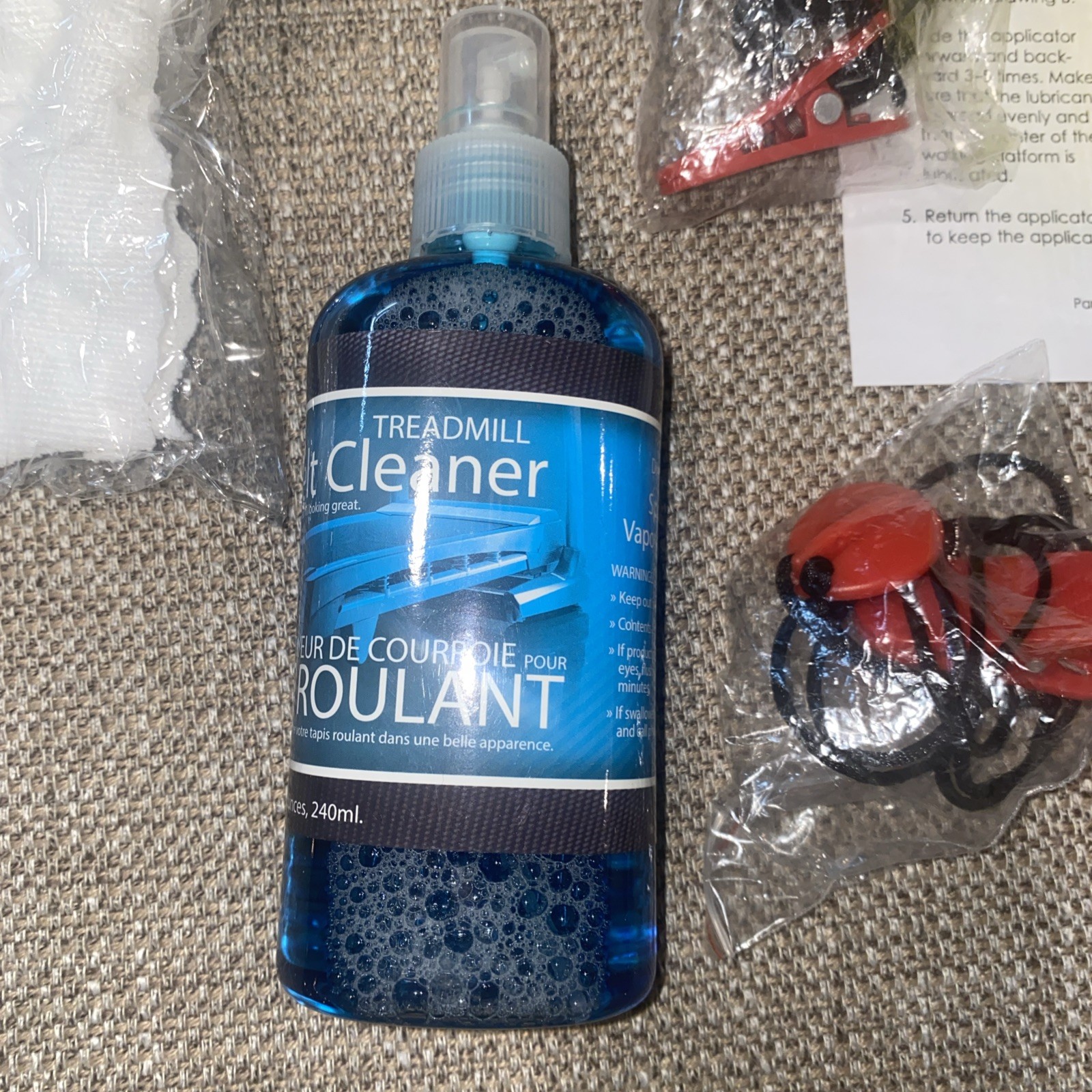 NordicTrack Treadmill Maintenance Kit New Open Box OEM Belt Cleaner Lube Towel