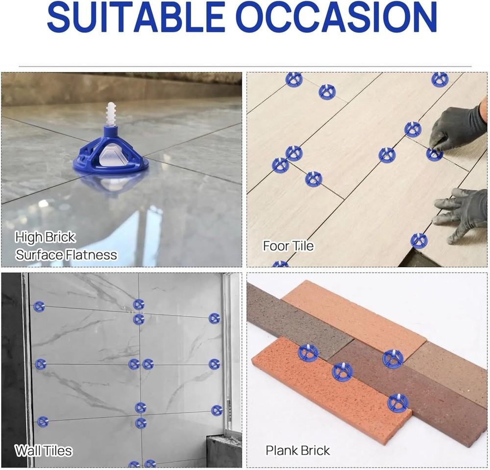 🆕 297 Tile Leveling Spacers Base Plates for Blue Cap Tile Leveling System 3MM