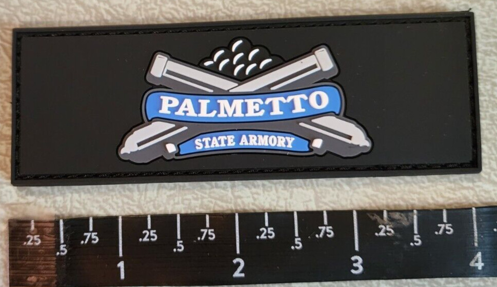 Palmetto State Armory Rectangle Rubber PVC Patch Hook Loop Back Shot Show 2023