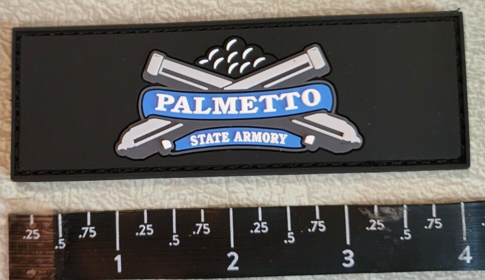 Palmetto State Armory Rectangle Rubber PVC Patch Hook Loop Back Shot Show 2023