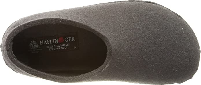 HAFLINGER Emils Slipper Asphalt GRAY Arch Support US 5 EU 36