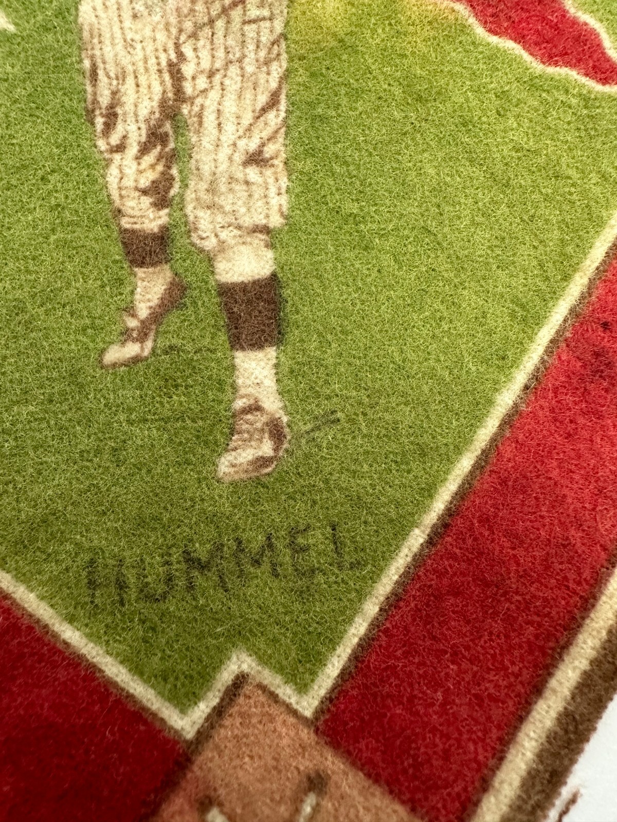 1914 B18 Baseball Tobacco Souvenir Blanket Pennant John Hummel Brooklyn Dodgers