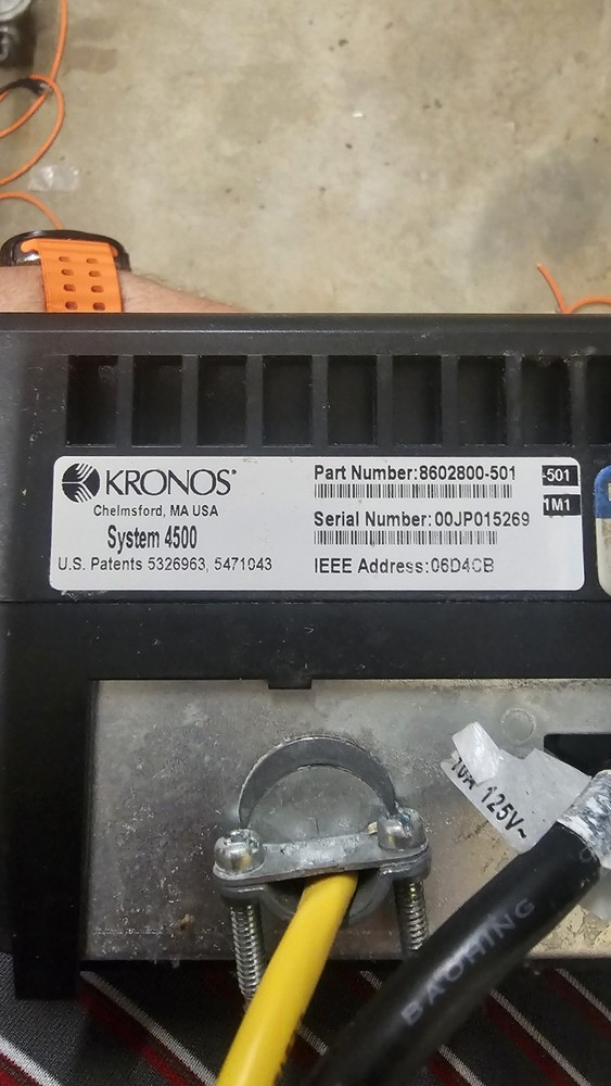 Kronos System 4500 Ethernet Time Clock (8602800-501)