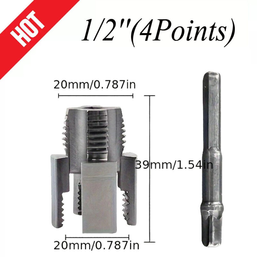 Integrated Internal External Pipe Threading Tool For 1/2'' 3/4'' PVC Water Pipe