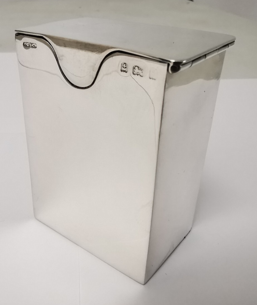 Fine Victorian Solid Silver Playing Cards Box - Birm. 1900