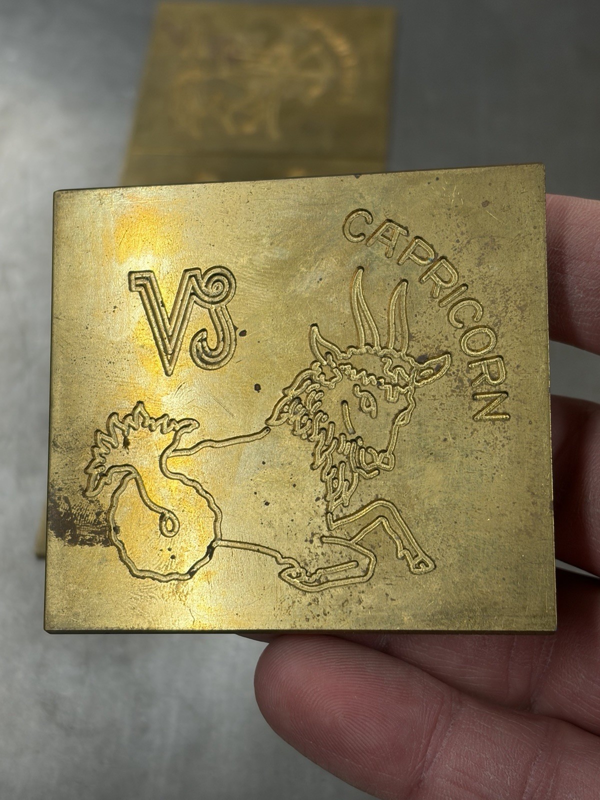 12 SIGNS OF THE ZODIAC MASTER TEMPLATES SOLID BRASS FROM NEW HERMES ENGRAVER
