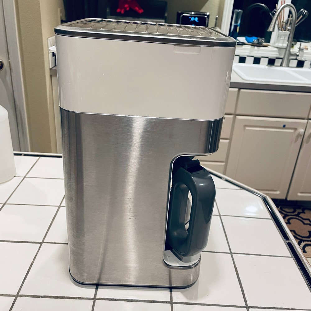 Braun 12 Cup Programmable Coffee Maker Carafe Type 3107 Stainless White Tested