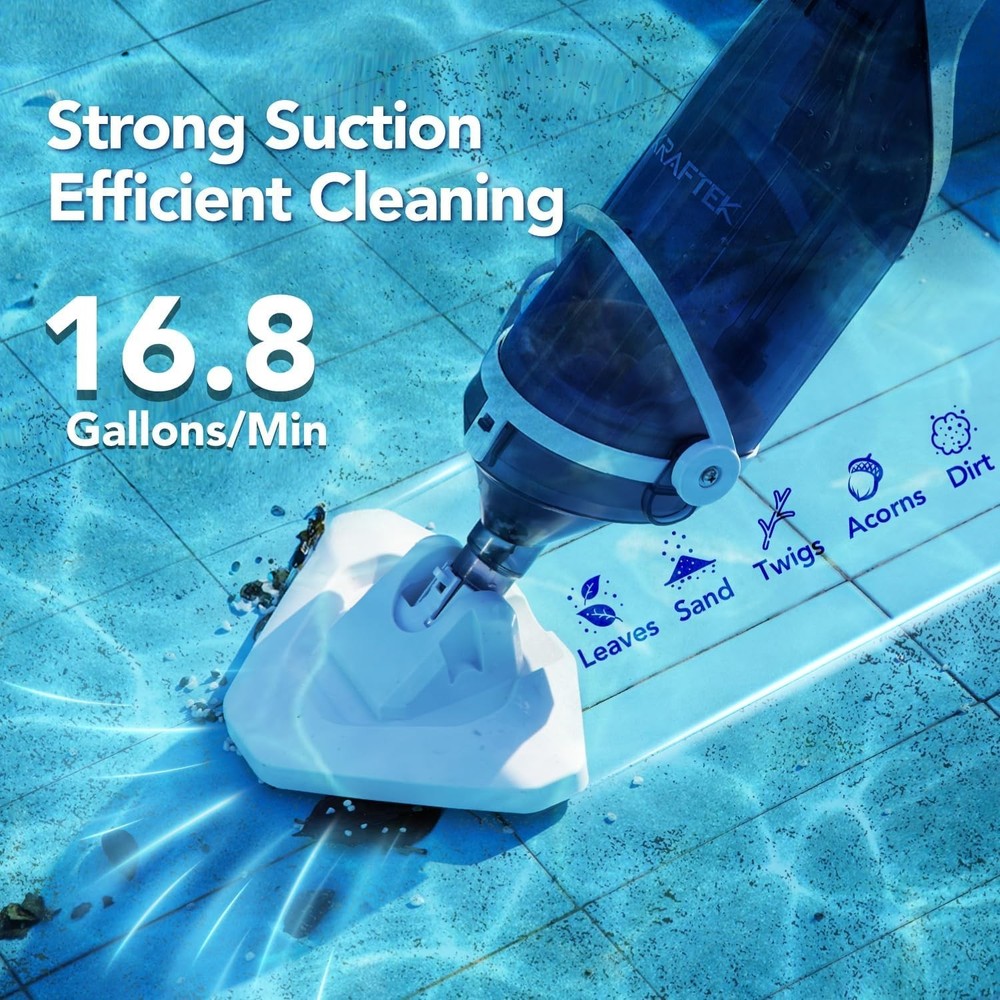 Kraftek Handheld Pool Vacuum