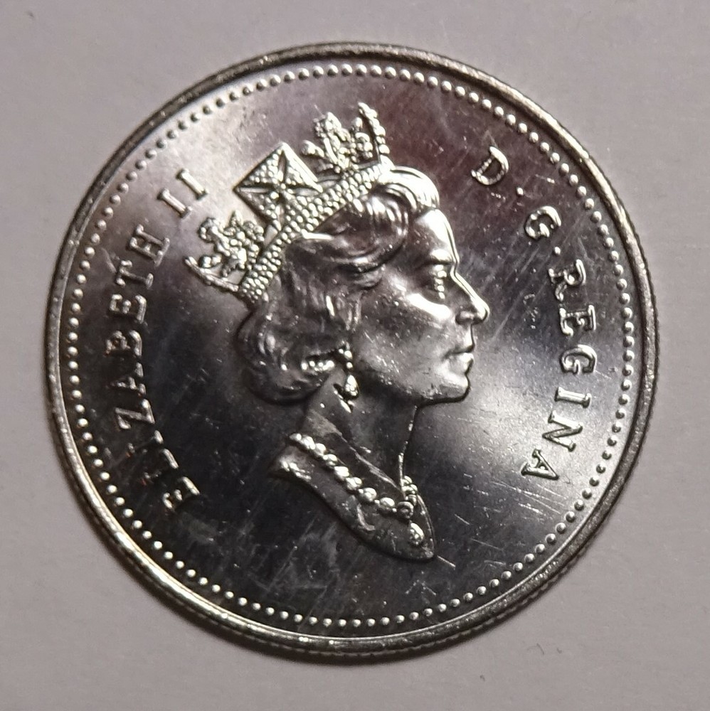 1995 Canada 50 Cents coin, uncirculated, from mint roll