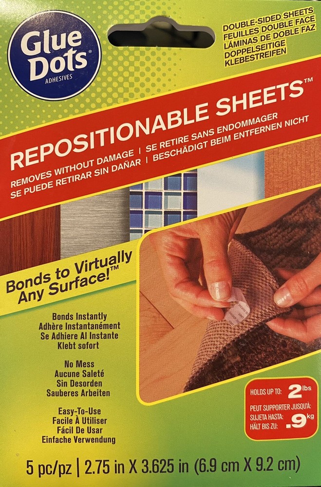Glue Dots Repositionable Removable Bonds to Virtually Any Surface 5pc