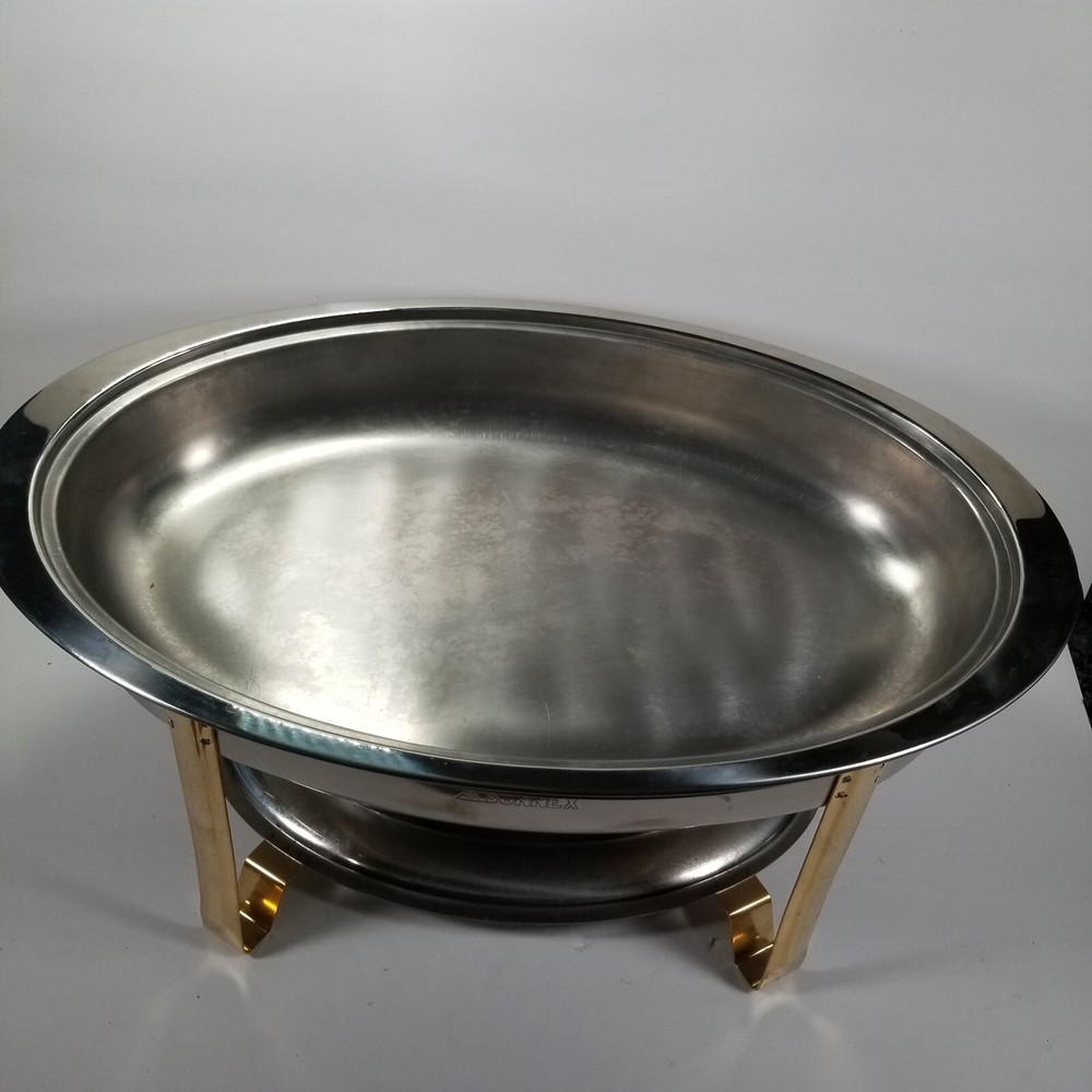 Sunnex Footed Chafing Dish Buffet Server Warming Tray Double Burner 18" x 12"