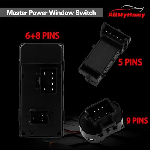 Driver Side Master Power Window Switch Set with Door Lock & Mirror Control for