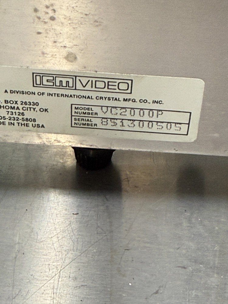 ICM VC2000P Video Corrector / Processing Amplifier — Powers On — With Manuals