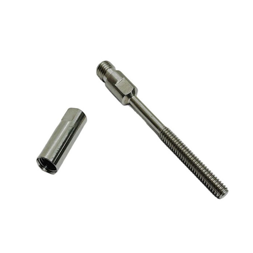 1/8" Wire Cable Deck Railing Swageless Threaded Short Stud Stainless Steel 4 Pcs