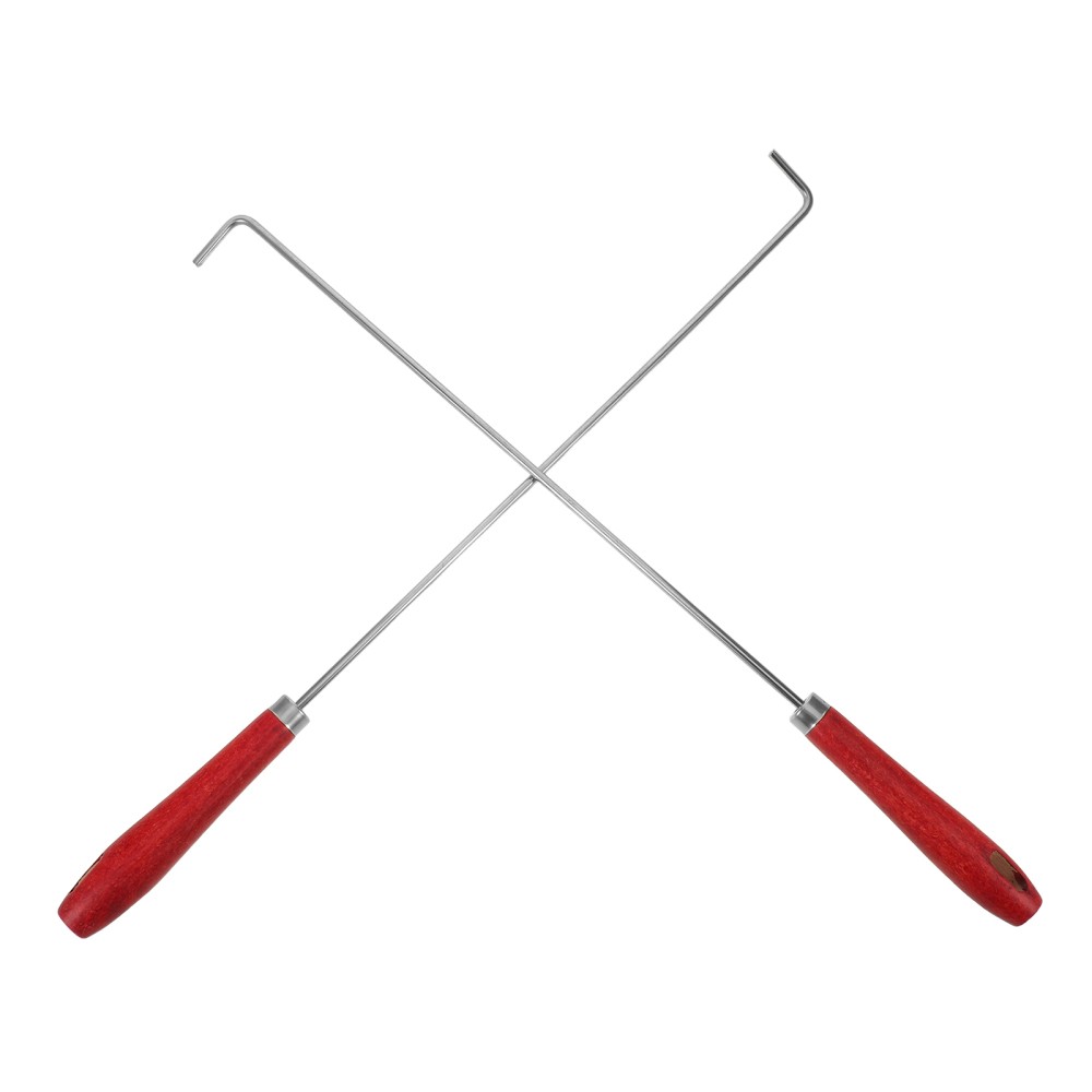 2 Pcs Fire Poker Stick Pit Tools Campfire Accessories Kit Bonfire