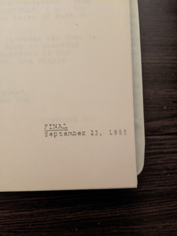 Aliens By James Cameron Final Draft Script