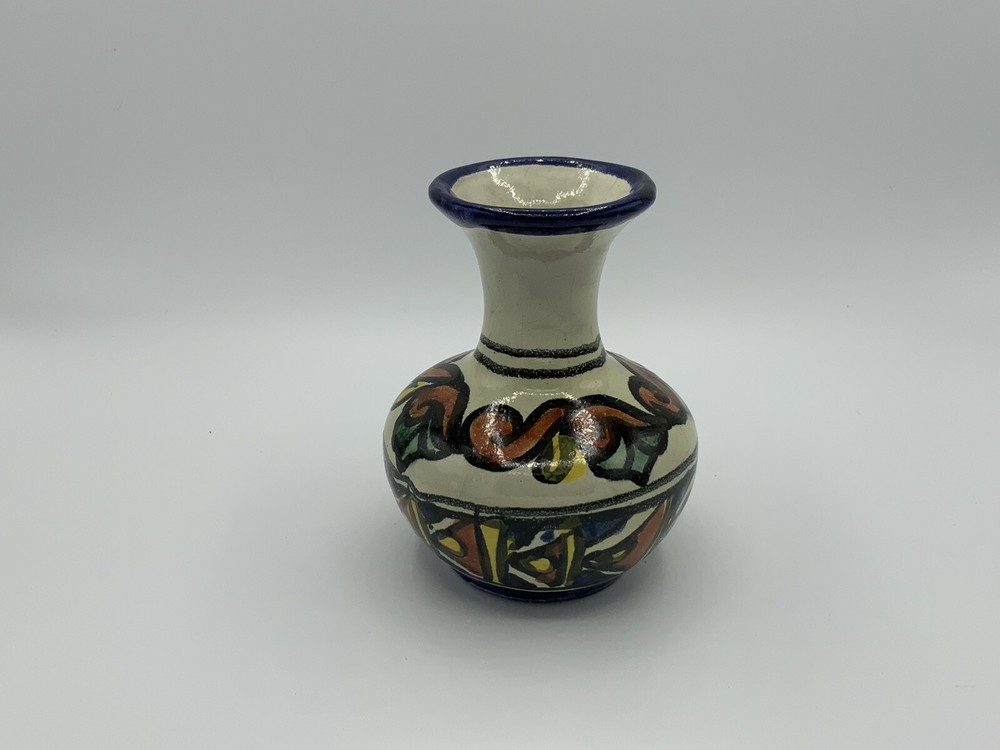 Handmade Folk Art Glazed Vase