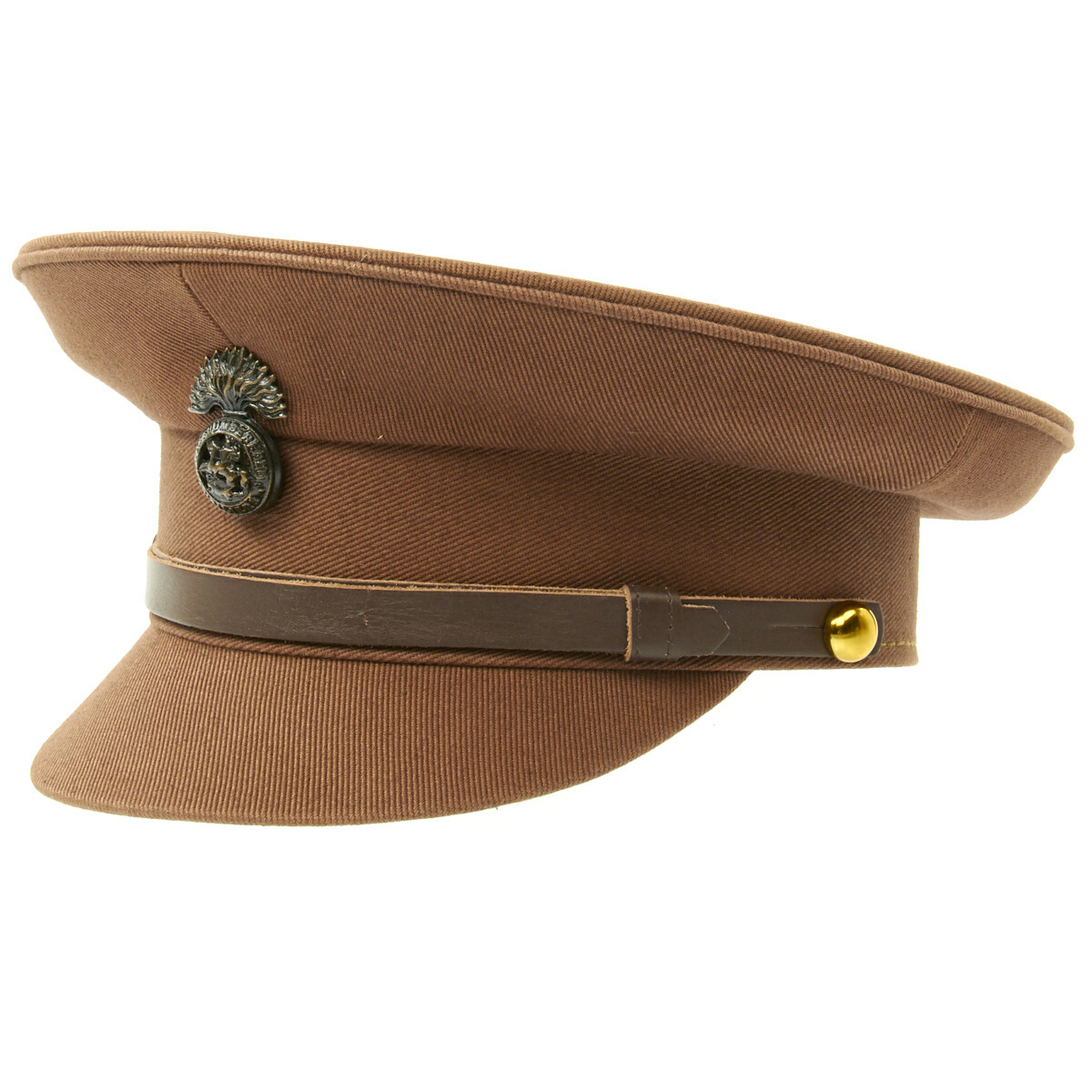 British WWI Officer Service Dress Peaked Cap- Size US 7 3/4 (62cm)