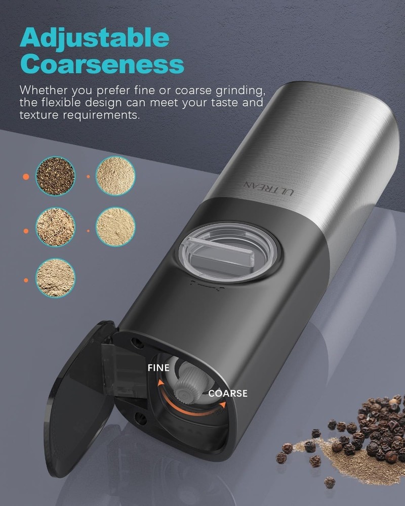 Rechargeable Electric Salt & Pepper Grinder Set