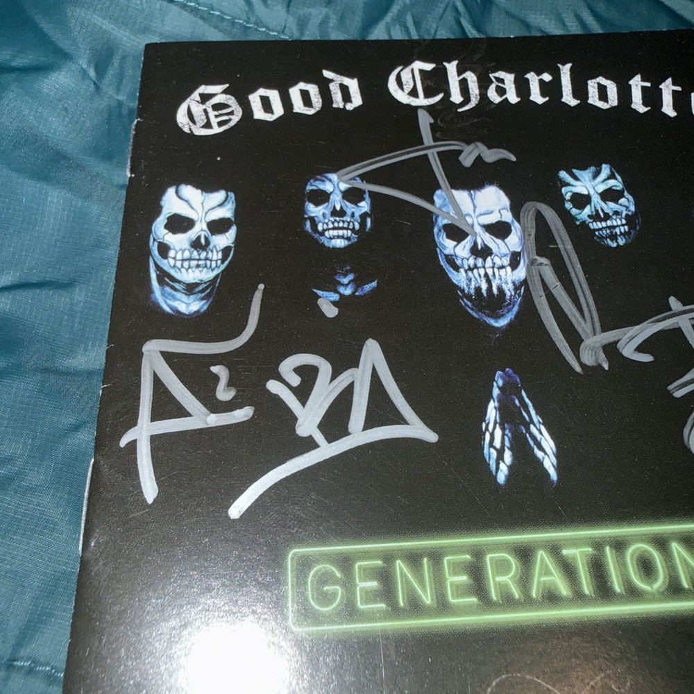 Good Charlotte Generation Rx Signed Cd Sleeve No Cd