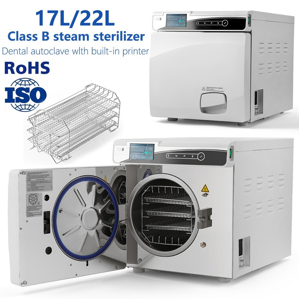22L ClassB Dental Autoclave Steam Sterilizer Sterilization with Printer Function