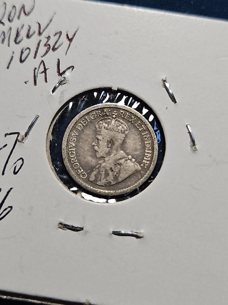 1914 Canada .925 SILVER 5 Cent Silver