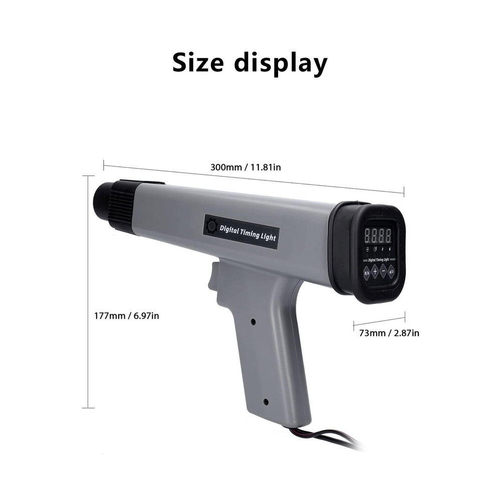 Digital Timing Light Automotive tool Inductive Ignition Stroke Petrol Engine Cdr