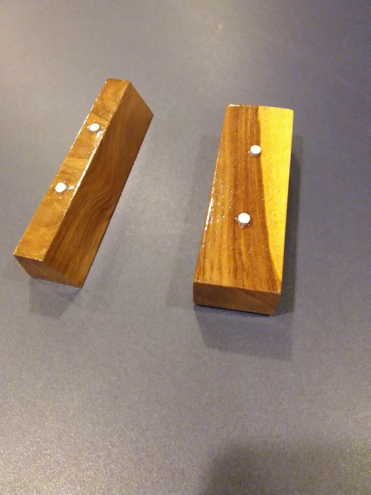 2-- BLACK WALNUT KNIFE DISPLAY STANDS