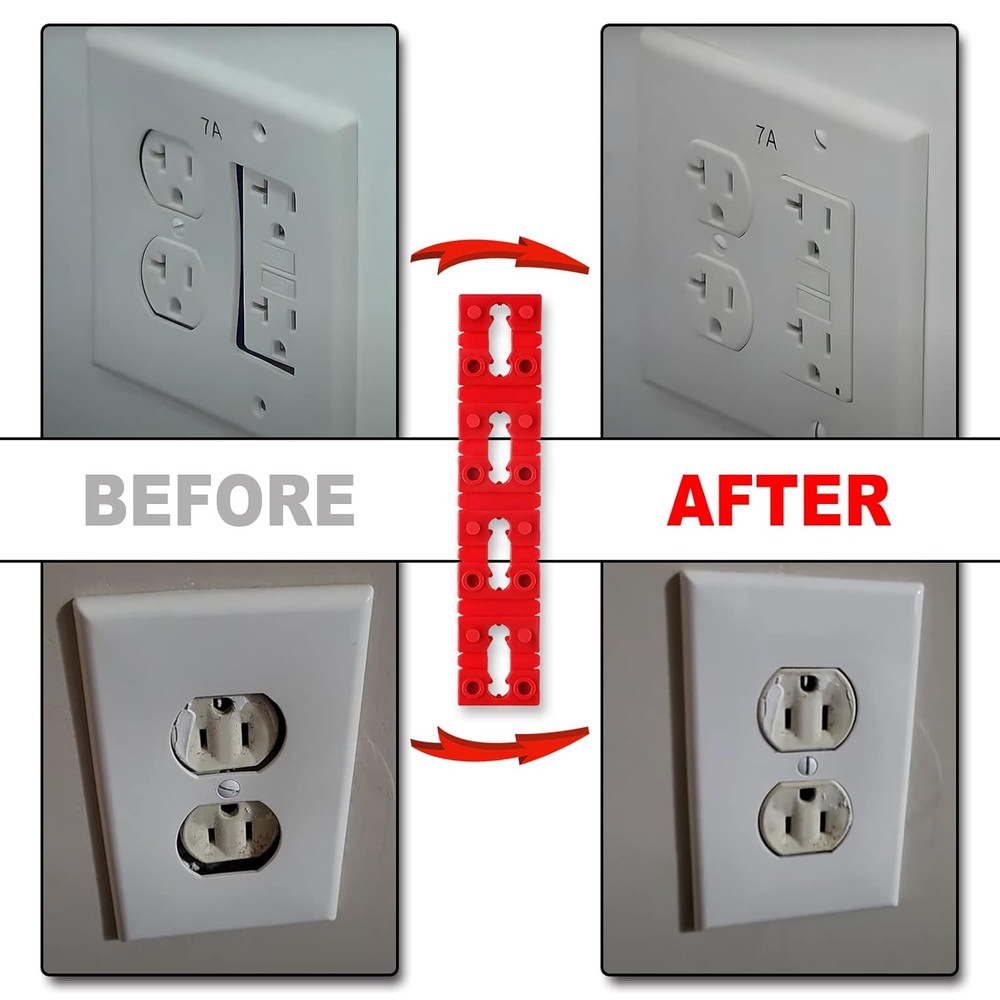 Outlet Spacers for Electrical Box, 96 PCS Switch and Receptacle Spacers for Loo