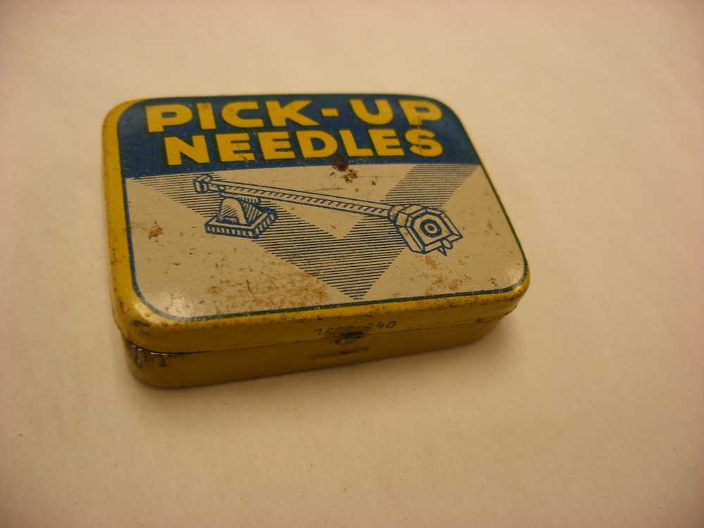 Phonograph Victrola Gramophone - Needle Tin - Pick-Up Needles
