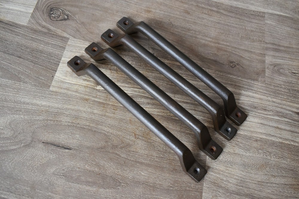 vintage Handmade iron door cabinet screen handles Knob pull rustic 4 pic