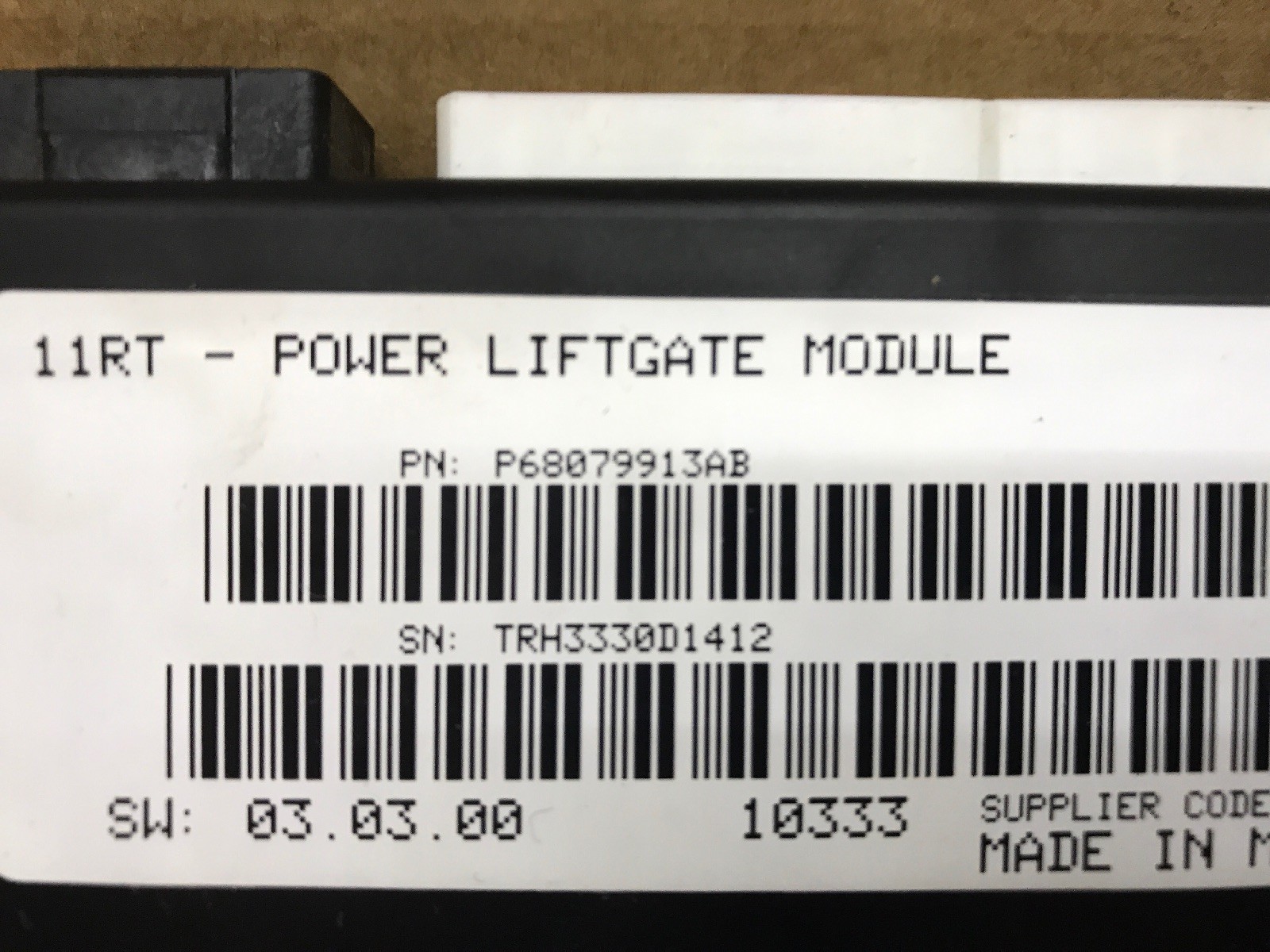 P68079913AB 2011 2012 2013 CHRYSLER TOWN COUNTRY POWER LIFTGATE CONTROL MODULE