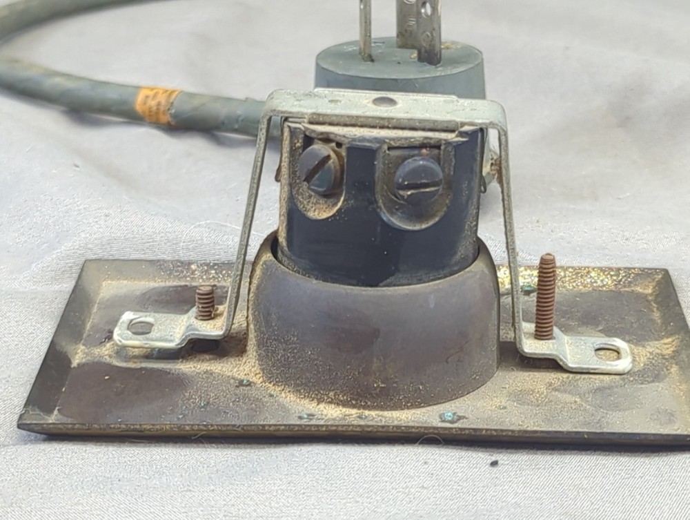 Vintage Original Simplex Clock A/C Outlet and Plug 120v