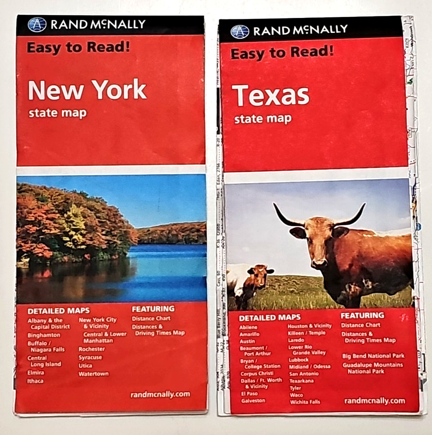 9 Rand McNally 2010's State Maps