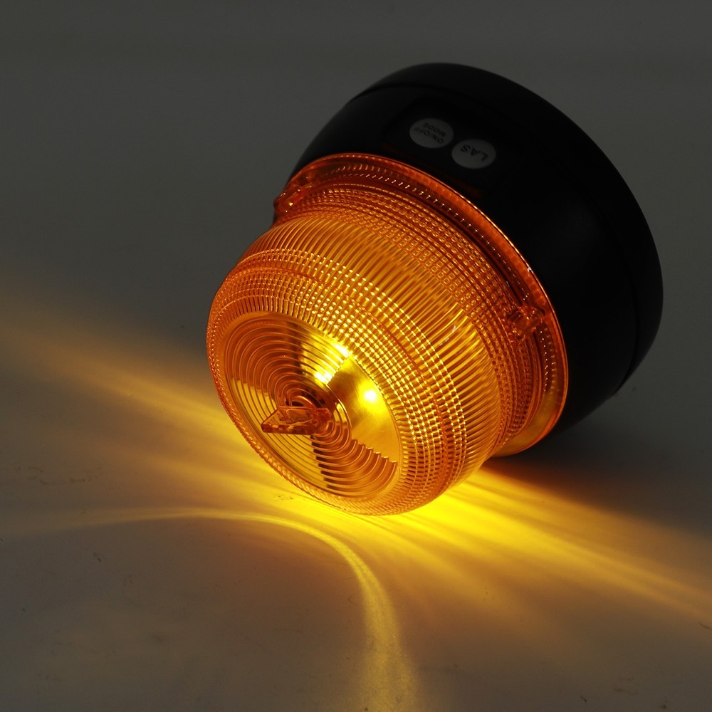 12V-24V Protable Flashing Magnetic LED Strobe Beacon Indicator Battery Powered