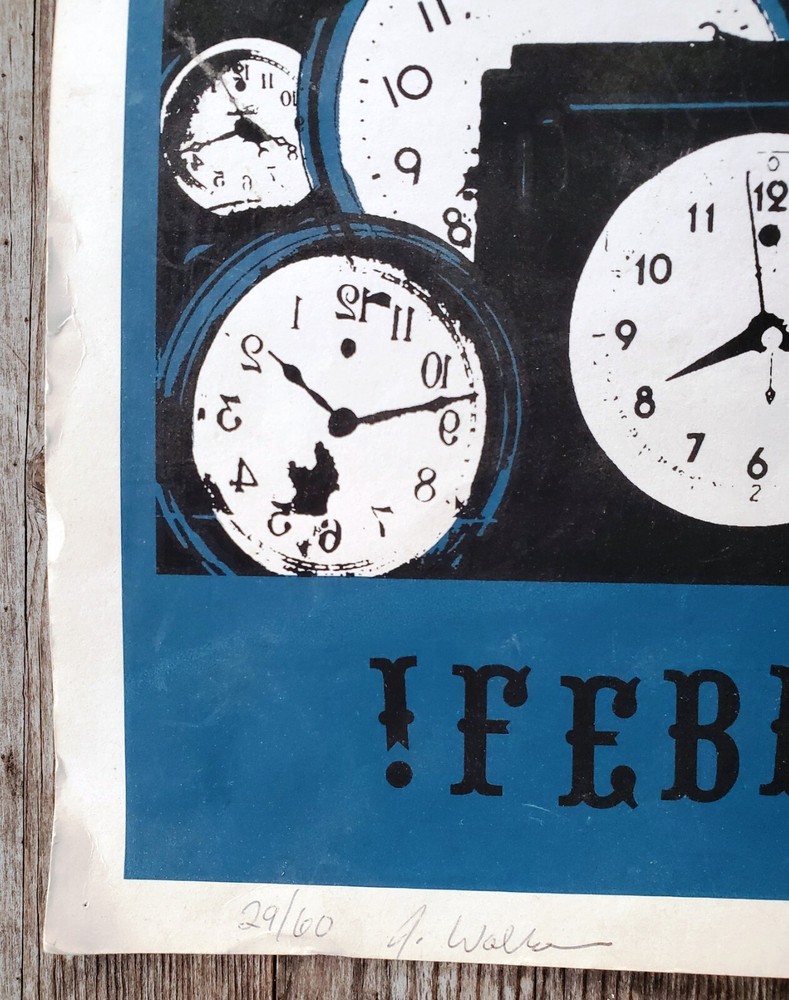 As the Sun Sets 2002 Hardcore Tour Screen Print Poster Jeremy Wabiszczewicz