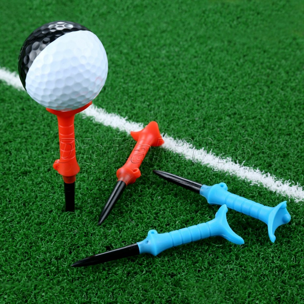 3Pcs Triangle Slope Golf Tees Golf Guide Ball Tees Nails Practice Training Tool