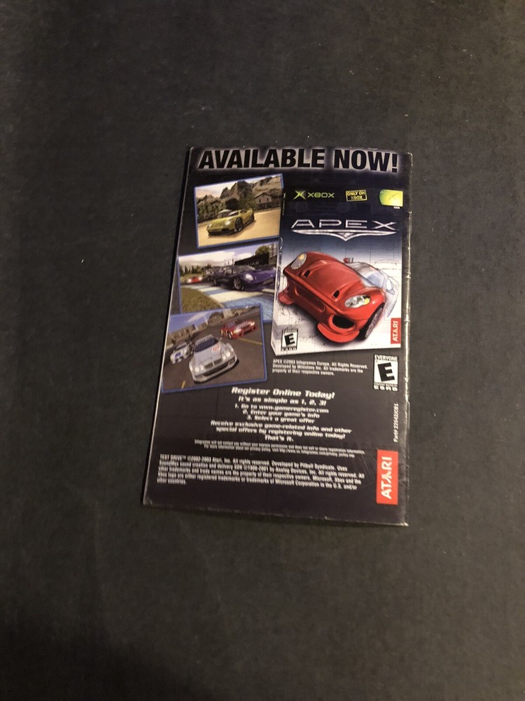 Test drive Xbox manual Only