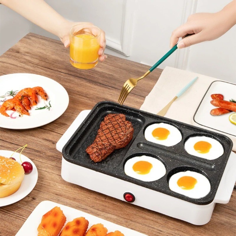 Non-stick Skillet with Household Plug-in Multi-Function Breakfast Maker