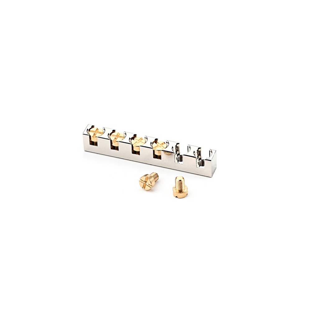 Height Adjustable Brass Guitar String Nut Compatible For LP SG Style 6 String