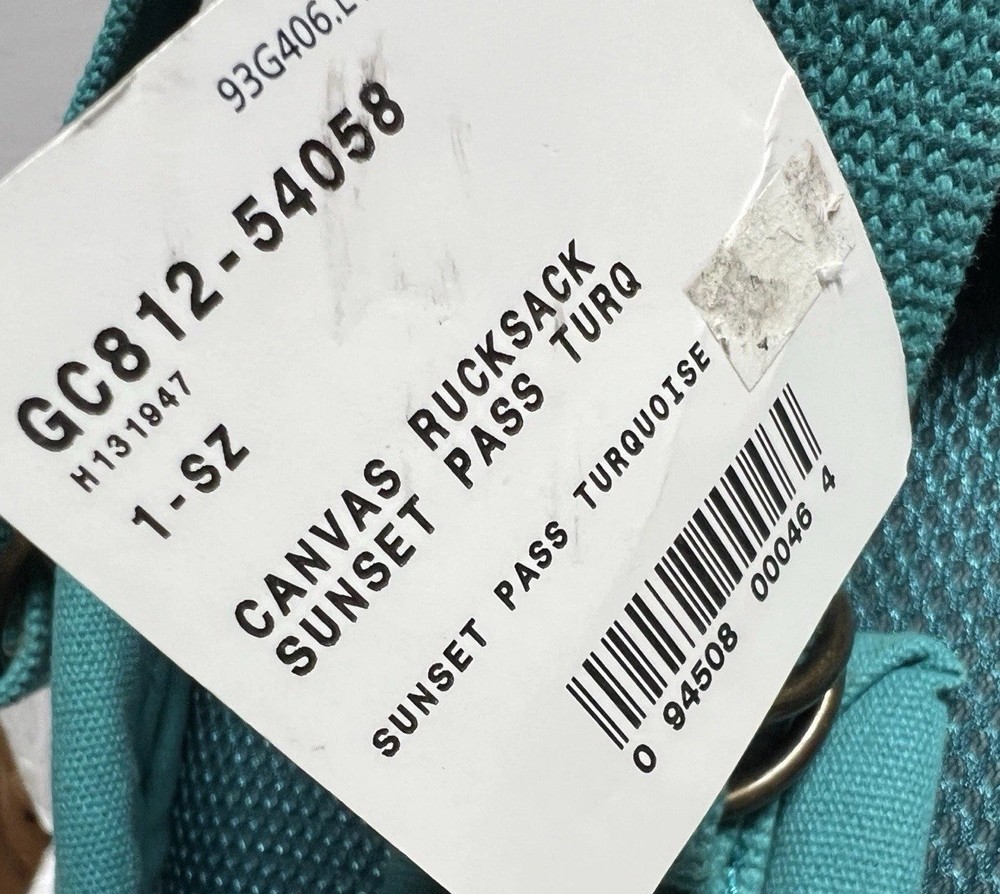 New Pendleton SUNSET PASS Southwestern TURQUOISE Drawstring Backpack Rucksack