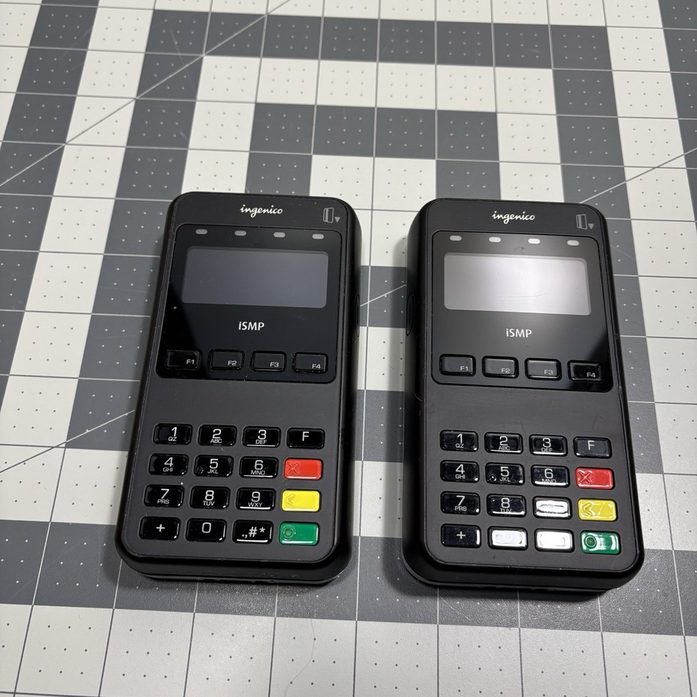 Ingenico iSMP Credit Card Reader Lot 4 Function Buttons PIN Numbers Swipe Insert