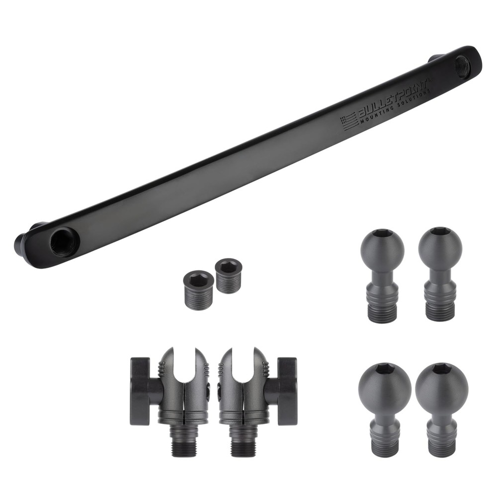 Bulletpoint Mounting Solutions Metal Grab Bar Insert Replacement with 2 Black