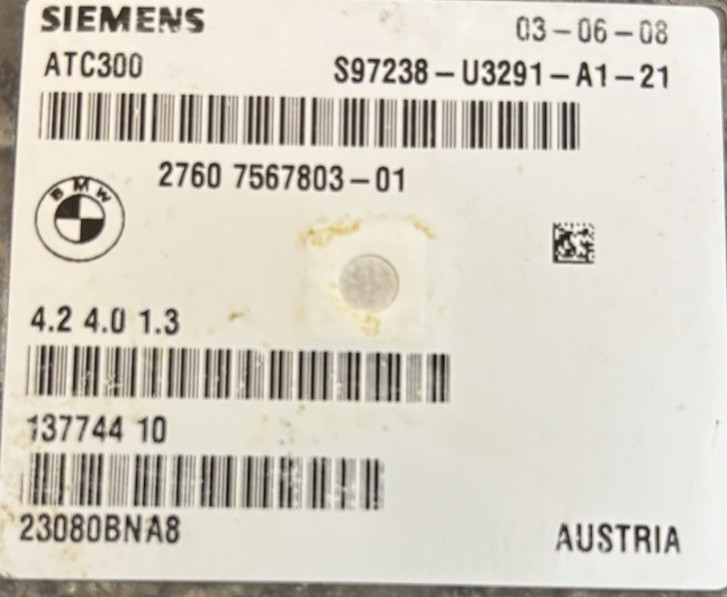 BMW E60 E61 E90 E91 E92 ATC300 GEARBOX TRANSFER CASE CONTROL MODULE 2760 7567803