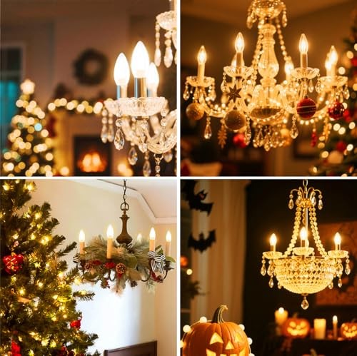 Flame Light Bulbs,Flickering Flame Bulbs with 2 Modes,E26 E26-6PACK 1800k