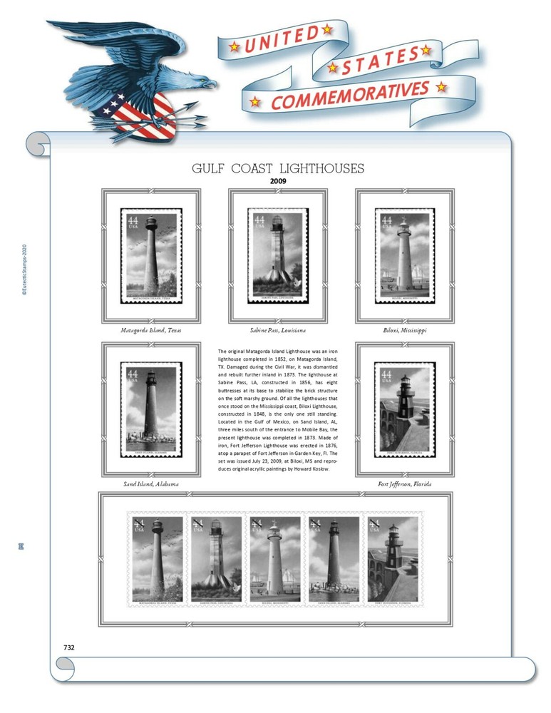 2009 U.S. Commemorative Singles COMPLETE Supplement (White Ace Alternative)